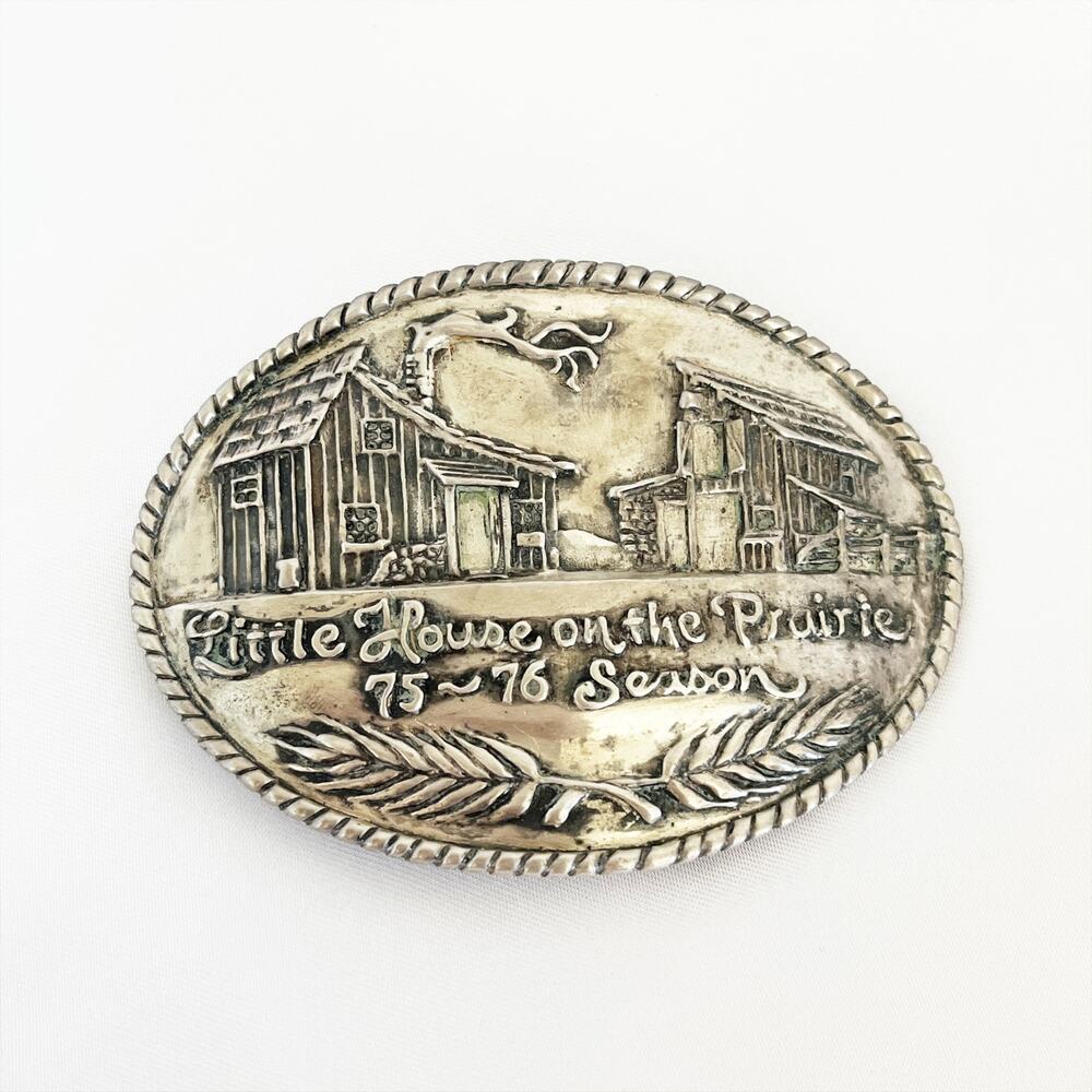 Little House on the Prairie Crew Belt Buckle 1975 1976 Michael Landon Rare VTG